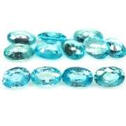 Brilliant 8.53ct sky blue Zircon set