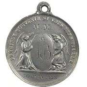 Antique 1858 French Silver First Communion Medal