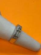 CERTIFIED 14K WHITE GOLD DIAMOND RING.