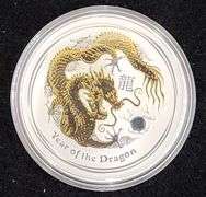 2012 Perth Mint Australia Year of the Dragon Silver Coin Series II