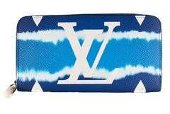 Louis Vuitton Blue Monogram Coated Canvas Zippy Wallet