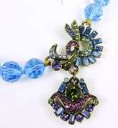 Stunning Heidi Daus Blue Crystal Necklace