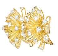 2.00ctw Diamond Firework Omega Back Earrings in 18K