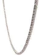 New 11.0ctw Round Diamond Prong Set Tennis Necklace in 14K