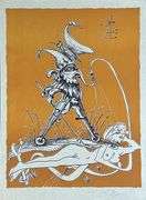 Rare Pencil Signed Dali Original Lithograph From The 'Pantagruel' Suite