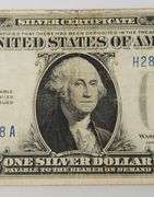 1928 A $1 Dollar Silver Certificate, Circulated