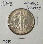 1943 Walking Liberty Half Dollar, Circulated