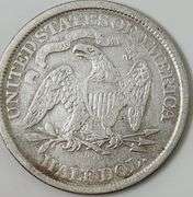 1870-S Seated Liberty Half Dollar, Circulated