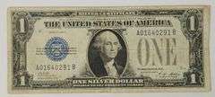 1928 A $1 Dollar Silver Certificate, Circulated