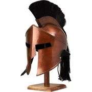 Medieval Spartan Helmet with Black Plume