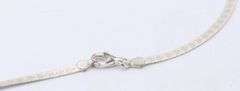 Italian 925 Sterling Silver Herringbone Chain Necklace