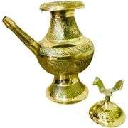 Nepali Handcarved 9-Inch Traditional Water Jar