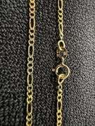 14k Yellow Gold Solid Figaro Link Chain 1.9mm Necklace 18"