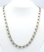 Vintage 925 sterling silver Mexico oval link chain necklace