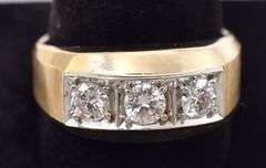 Men's Diamond Ring in 14K Yellow gold