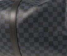 Louis Vuitton, Keepall Bandouliere 55 Damier Cobalt Canvas Bag W/ Box