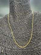 10k Yellow Gold Solid Figaro Link Chain 2.6mm Necklace 16"