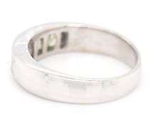 14kt White gold 1.15ctw light fancy yellow princess cut diamond band