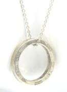 Tiffany & Co 1837 circle pendant on chain