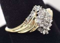 Gorgeous Diamond Ring in 10K Yellow Gold