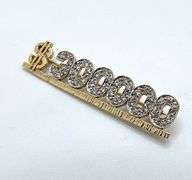 Glitzy 14k Gold Diamond $2500 Pin