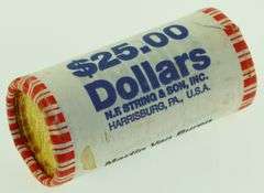 2007 Thomas Jefferson Presidential Dollar $25 Coins Unopened $1 Roll