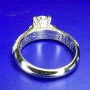 Sparkling 3.15 Ct 14 Kt White Gold Plated Engagement Ring
