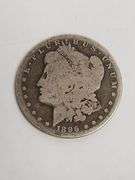 1896-O Morgan Silver Dollar, Circulated.