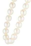 Tiffany & Co. Iridesse 9.0MM Pearl Strand Necklace in 18K