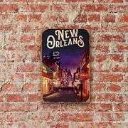 Vintage New Orleans Metal Retro Sign