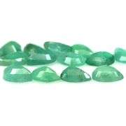 Pear cut 8.08ct Zambian Emerald set