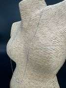 10k White Gold Solid Box Link Chain 0.6mm Necklace 20"