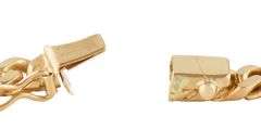 7.0MM Polished Curb Link Bracelet in 18K