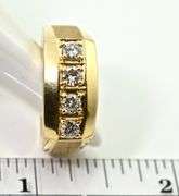 Classy 14K Yellow Gold Man's 1/2 Ct. T. W. Diamond Ring