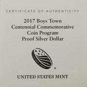 2017-P $1 Boys Town Centennial PR DCAM