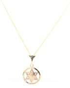 14kt Yellow gold Star of David pendant on chain