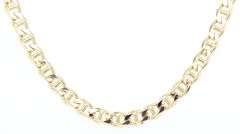 14kt Yellow gold Mariner link chain necklace