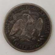 1873 Seated Liberty Half Dollar With Arrows, Circulated