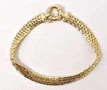 Beautiful Mesh Braid Bracelet in 14K Yellow Gold