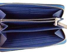 Louis Vuitton Blue Monogram Coated Canvas Zippy Wallet