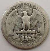 1942-D Double Die Obverse Washington Quarter, Circulated