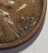 1913 S Wheat Penny, Circulated