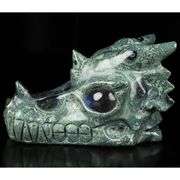 Hand-Carved 5.0" Jasper Dragon