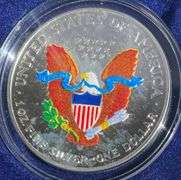 Millenium Silver Eagle Enameled