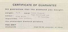 0.12ct RBC loose diamond with cert
