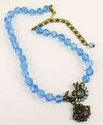 Stunning Heidi Daus Blue Crystal Necklace