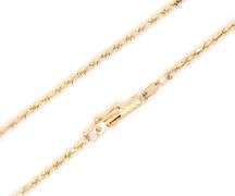 14kt Yellow gold Rope chain necklace