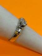 certified platinum and 18k gold diamond engagement ring