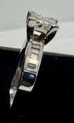 14K White Gold Princess Cut Diamond Ring
