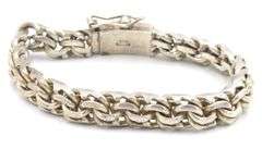 Vintage 925 sterling silver Mexico woven bracelet